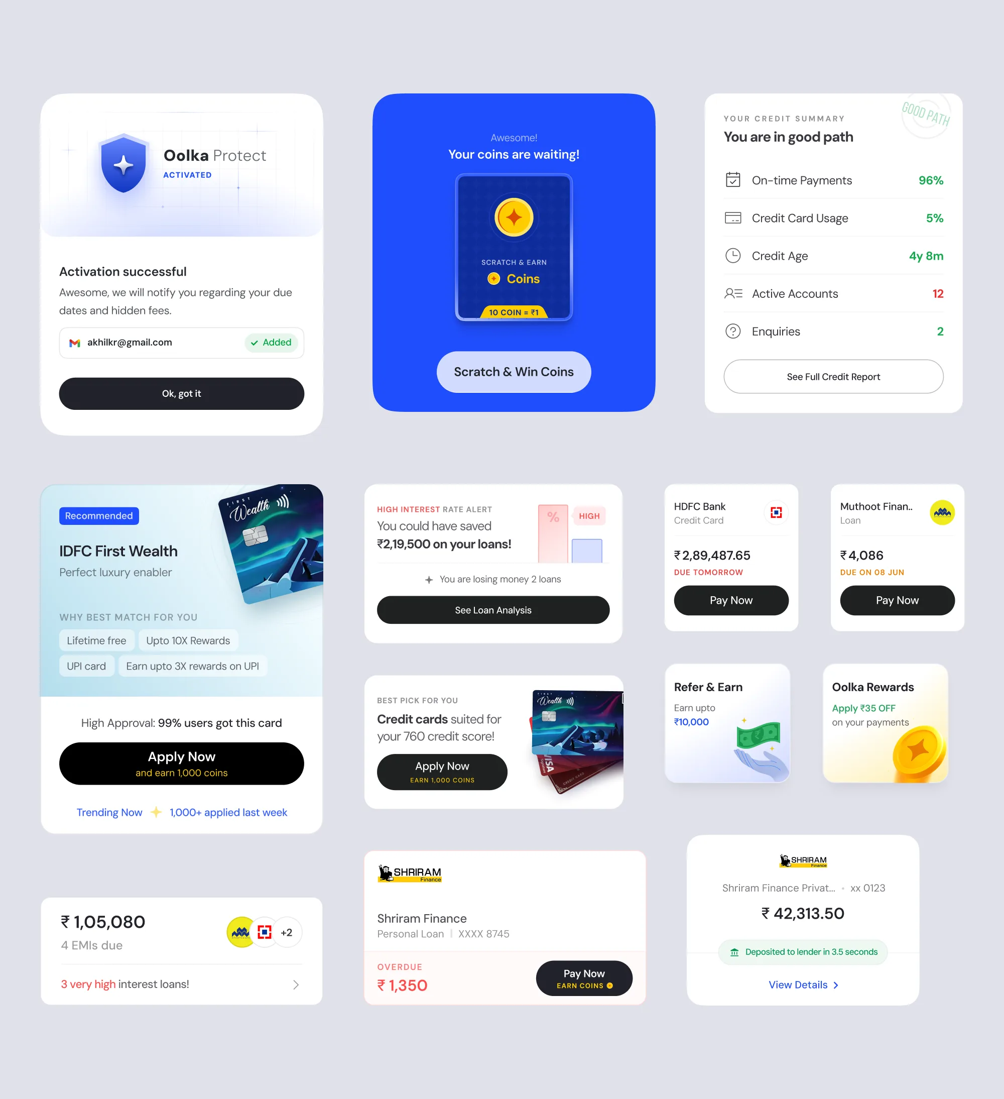 Oolka components and design system