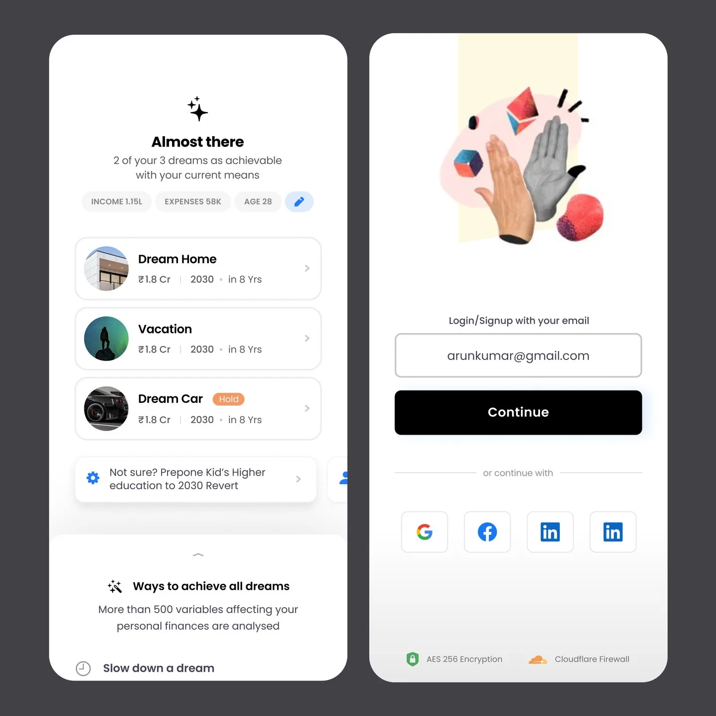 UI exploration study 7