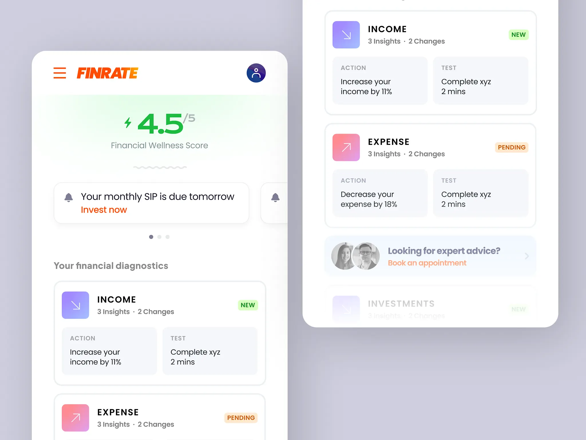 UI exploration study 16